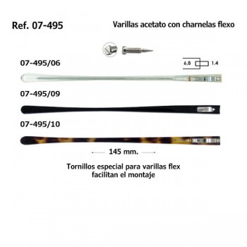 Varillas de acetato flex