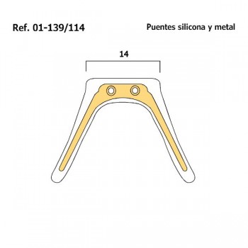 Puentes anatómicos de silicona