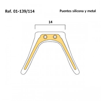 Puentes anatómicos de silicona