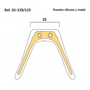 Puentes anatómicos de silicona