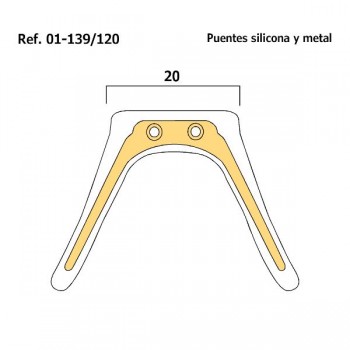 Puentes anatómicos de silicona